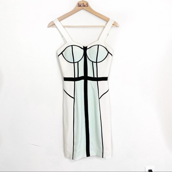 Rebecca Minkoff 100% Silk Bodycon Bustier Dress Size 0 - Picture 6 of 12